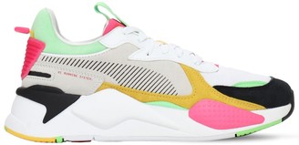 pink black and white puma shoes