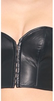 Thumbnail for your product : Kiki de Montparnasse Leather Strapless Top