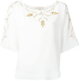 Vanessa Bruno - embroidered blouse - women - Soie/Polyester - 36