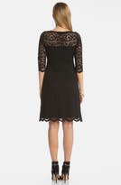 Thumbnail for your product : Karen Kane Scalloped V-Neck Stretch Lace Dress