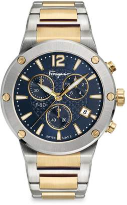 Ferragamo Two-Tone Stainless Steel Chronograph Watch
