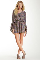 Thumbnail for your product : Romeo & Juliet Couture Abstract Handkerchief Sleeve Romper