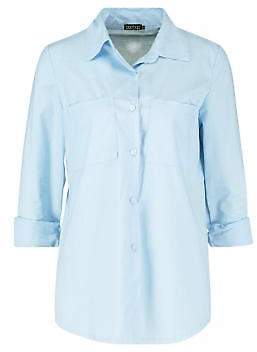 boohoo NEW Womens Poplin Shirt in Polyester 3% Elastane