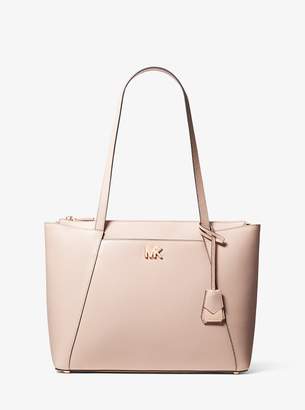michael kors maddie large crossgrain leather tote