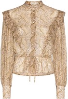 Thumbnail for your product : Etro Ruffle-Trimmed Paisley-Print Blouse