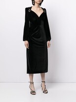 Thumbnail for your product : Rebecca Vallance Monica long-sleeved midi dress