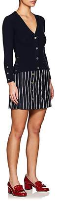 Thom Browne Women's Striped Wool-Cotton Sailor Miniskirt