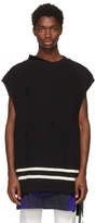 Thumbnail for your product : Undercover Black Sleeveless Distressed Sweater