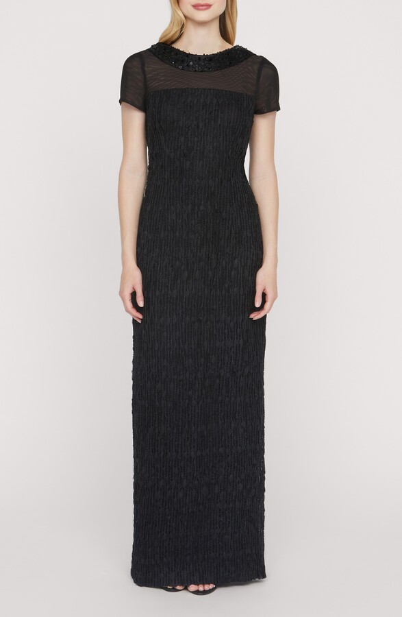 JS Collections Inaya Embellished Column Gown