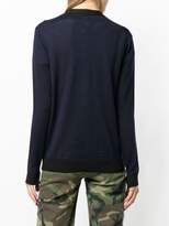 Thumbnail for your product : Golden Goose contrast knitted cardigan