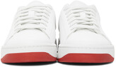 Thumbnail for your product : Kenzo White & Red Kourt K Logo Sneakers