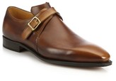 Thumbnail for your product : Corthay Buckle Pullman French Leather Dress Shoes
