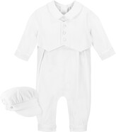 Thumbnail for your product : Carriage Boutique Elegant Christening Romper & Newsboy Cap Set