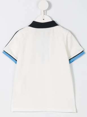Moncler Kids contrast collar polo shirt
