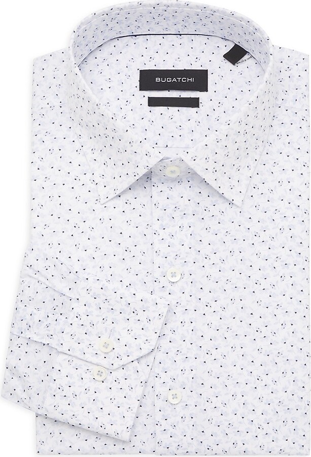 Arthur Printed Comfort-Stretch Fit Dress Shirt