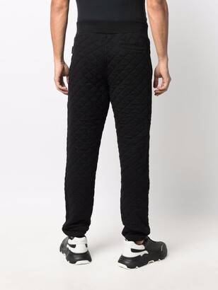 Philipp Plein Logo-Patch Quilted Track Pants