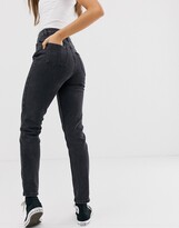 Thumbnail for your product : New Look mom jean in washed black