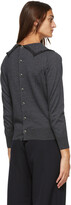 Thumbnail for your product : Comme des Garcons Grey Wool Cardigan Back Sweater