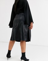 Thumbnail for your product : Religion Plus pu midi skirt