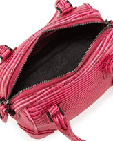 Thumbnail for your product : Alice + Olivia Olivia Mini Two-Tone Lizard Crossbody Bag, Pink