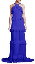 Thumbnail for your product : Prabal Gurung Tiered Ruffled Silk Chiffon Gown
