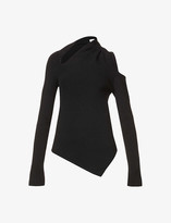 Thumbnail for your product : Monse Sliced wool-blend top