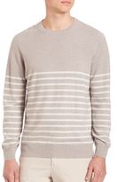 Thumbnail for your product : Brunello Cucinelli Striped Cashmere Sweater