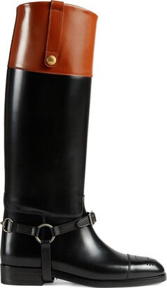 Gucci Knee-high boot with harness