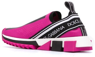 Dolce & Gabbana★素敵！ROSE STRETCH MESH SORRENTO SNEAKERS Stretch mesh Sorrento 2.0 sneakers in Pink for Men