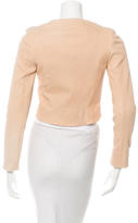 Thumbnail for your product : Jay Ahr Cropped Long Sleeve Jacket