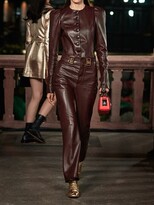 Thumbnail for your product : Lanvin Leather Jacket W/ Puff Sleeves
