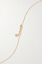 Thumbnail for your product : Sydney Evan Small Monstera Leaf 14-karat Gold Diamond Necklace - One size