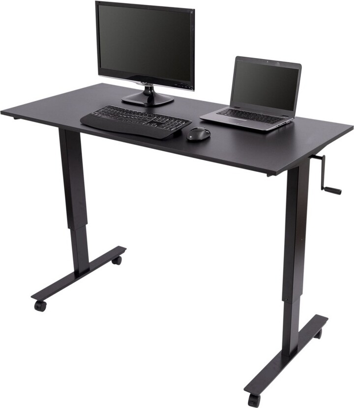 Stand Up Desk Store Crank Adjustable Height Rolling Standing Desk