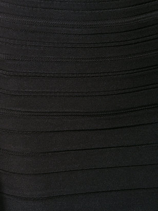 Cushnie ribbed detail fitted dress