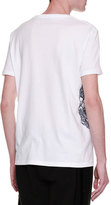 Thumbnail for your product : Alexander McQueen Butterfly-Skull Graphic T-Shirt, White