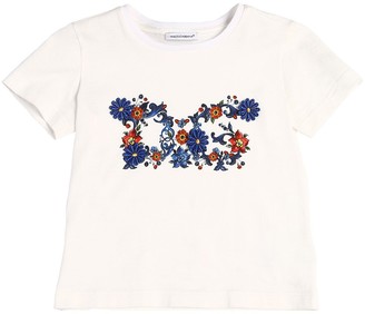 Dolce & Gabbana Flowers Print Cotton Jersey T-shirt