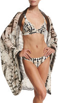 Thumbnail for your product : Vitamin A Giselle Kimono/Sarong Coverup, Beige