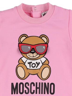 Moschino Toy logo cotton jersey romper