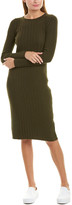 Thumbnail for your product : Vince Mixed Rib Wool & Cashmere-Blend Sheath Dress