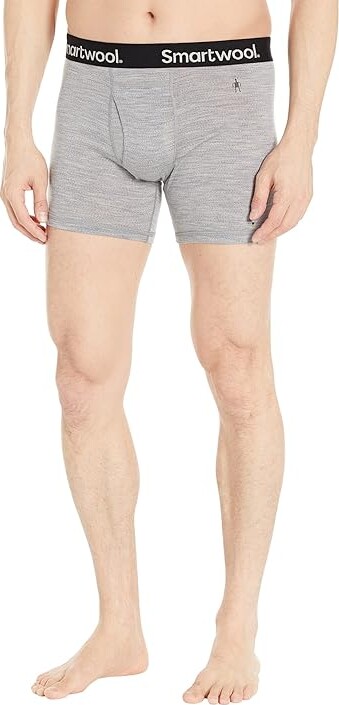 Smartwool Merino Boxer Brief Boxed Men's Underwear Light Gray Heather : SM, Wool/Nylon