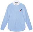 gucci pierced heart cotton shirt
