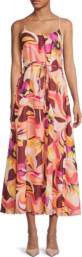 Sam Edelman Palm Royal Pleated Maxi Dress