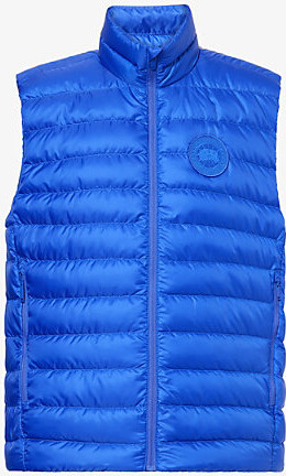 Canada Goose Mens Azurite Blue - Bleu Stratus High-Neck Shell-Down Vest Xl