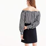 Thumbnail for your product : J.Crew Tall ruffle mini skirt in double-serge wool