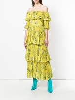 Thumbnail for your product : Self-Portrait layered floral maxi dress