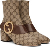 Thumbnail for your product : Gucci Beige Interlocking G Blondie Boots