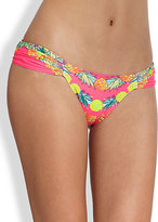 Thumbnail for your product : Mara Hoffman Garlands Ruched Bikini Bottom