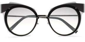 Marc Jacobs Cat-Eye Acetate And Silver-Tone Sunglasses