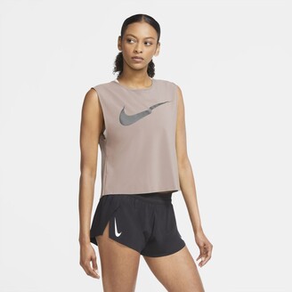 Nike Run Division Women's Pleated Running Tank - ShopStyle Activewear Tops