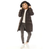 Thumbnail for your product : Crosshatch Womens Warrsaw Long Puffer Jacket Black